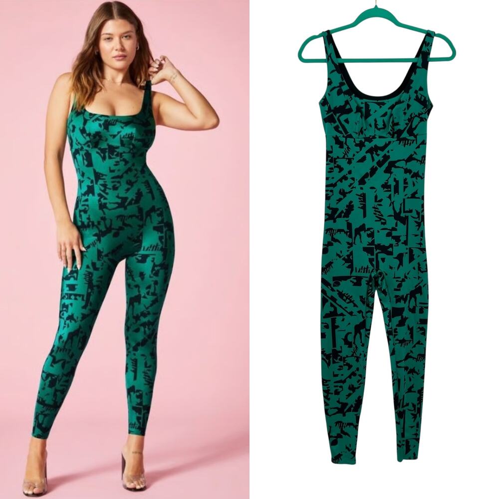 Fabletics Yitty Headliner Shaping Catsuit Jumpsuit Deep‎ Sea Lizzouette Small